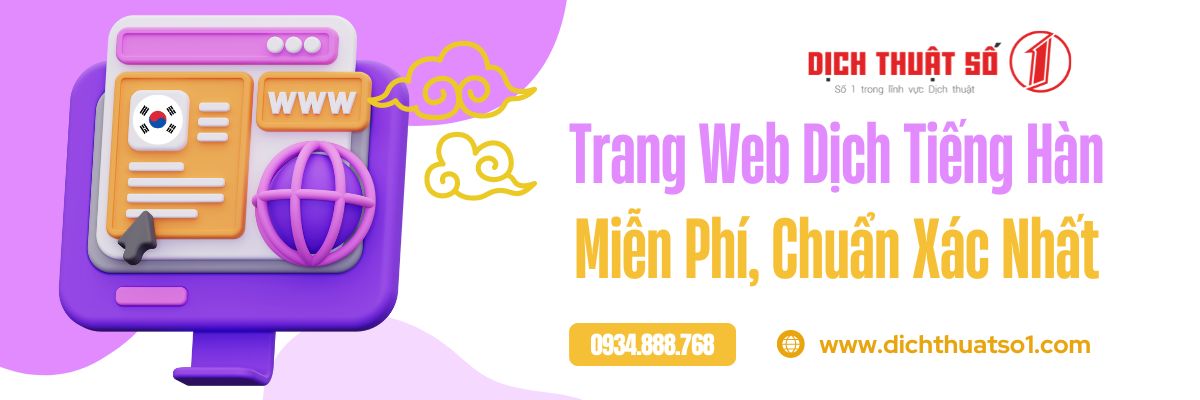 Trang Web Dịch Tiếng Hàn