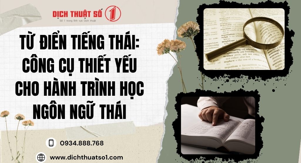 Từ điển tiếng Thái: Công cụ thiết yếu cho hành trình học ngôn ngữ Thái