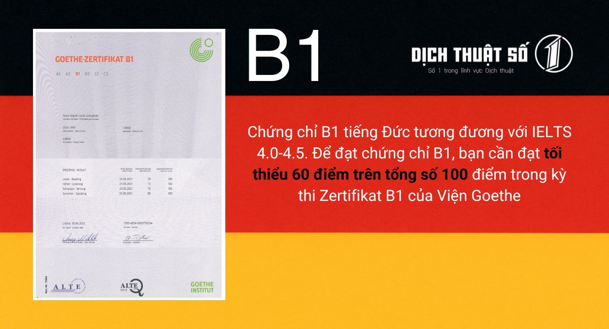 tự học tiếng đức b1 khó không