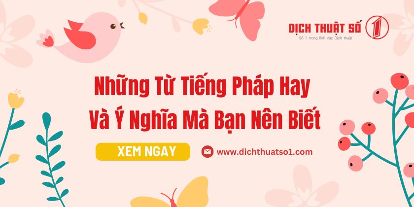 Từ Tiếng Pháp Hay