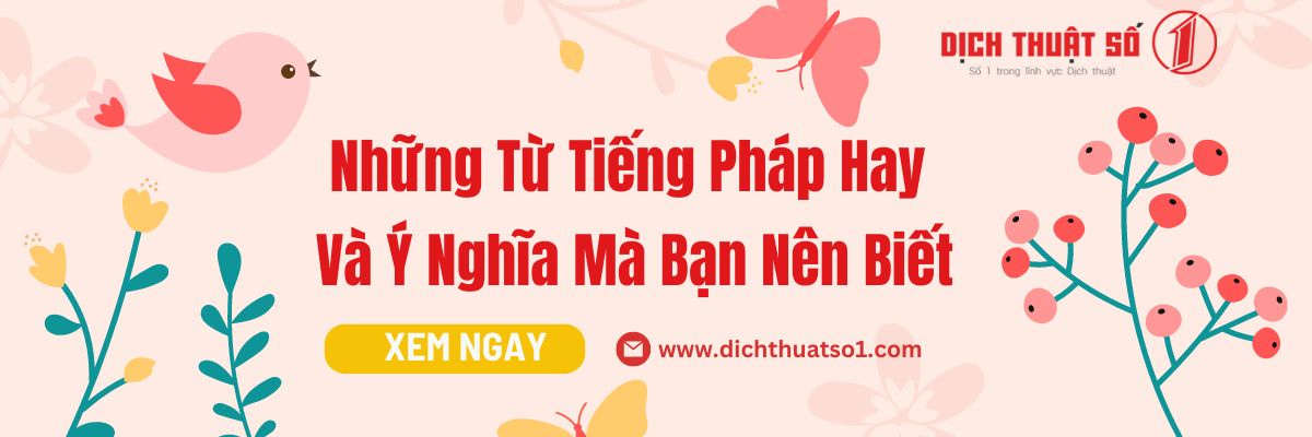 Từ Tiếng Pháp Hay