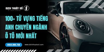 Tổng Hợp Từ Vựng Tiếng Anh Chuyên Ngành Ô Tô Chi Tiết Từ A-Z