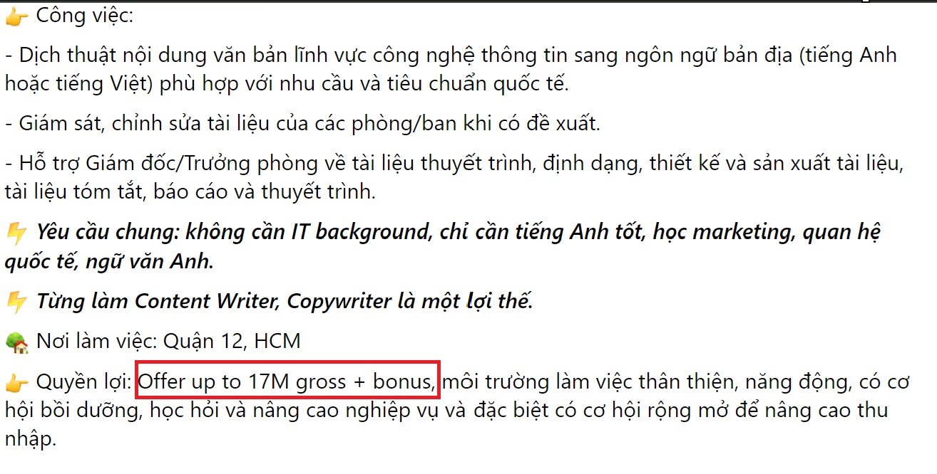 cảnh báo lừa đảo tuyển dụng phiên dịch