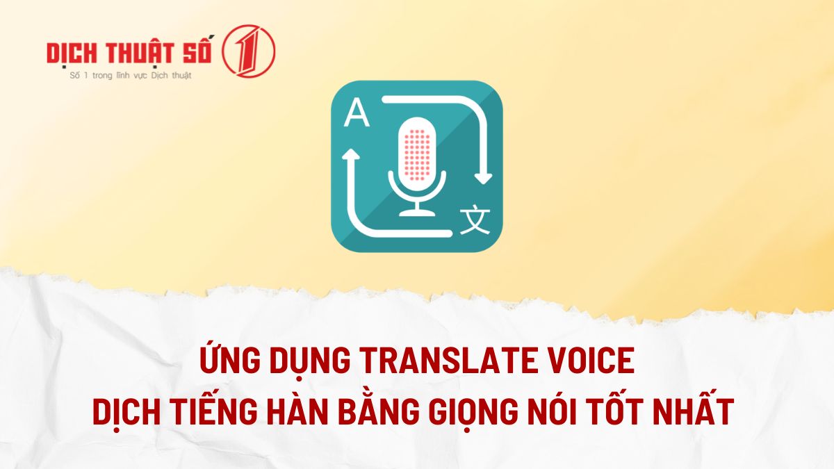 ứng dụng dịch tiếng hàn bằng giọng nói