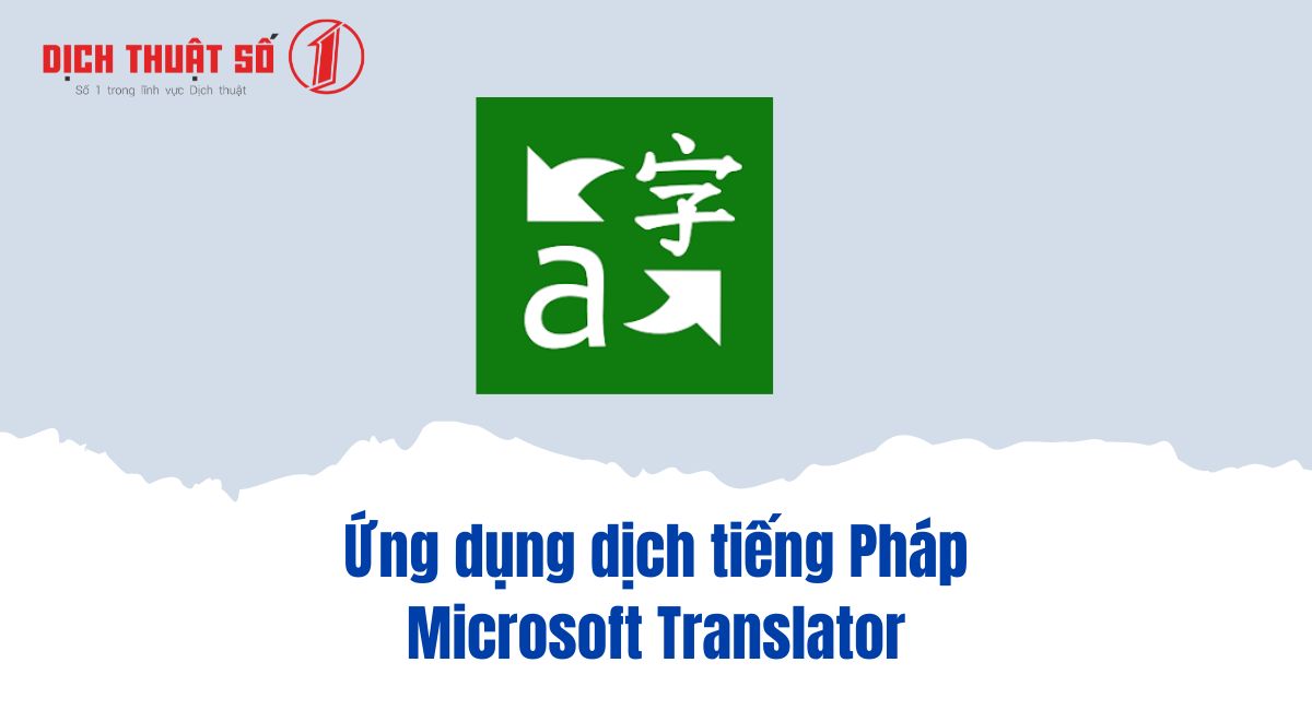 ứng dụng dịch tiếng Pháp