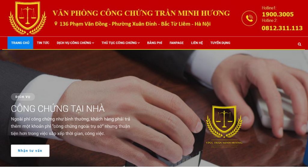 Văn phòng công chứng Trần Minh Hương, Bắc Từ Liêm Hà Nội