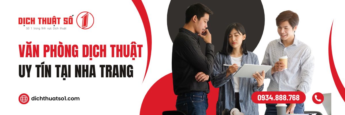 Văn phòng dịch thuật công chứng Nha Trang