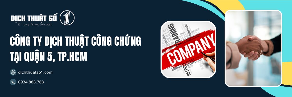 Văn phòng dịch thuật công chứng quận 5