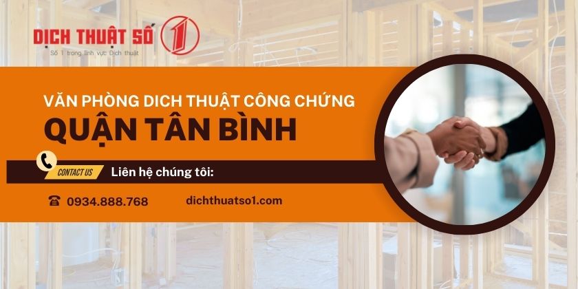 văn phòng dịch thuật công chứng quận Tân Bình