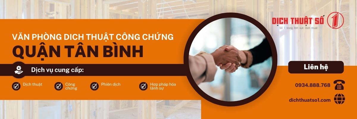 văn phòng dịch thuật công chứng quận Tân Bình