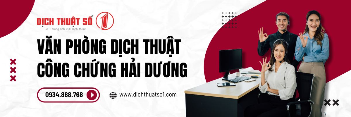 ăn phòng dịch thuật công chứng tại Hải Dương