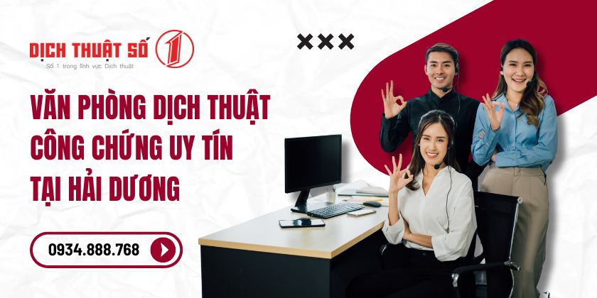 ăn phòng dịch thuật công chứng tại Hải Dương