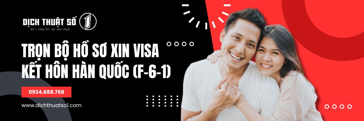 Danh mục hồ sơ xin Visa kết hôn Hàn Quốc