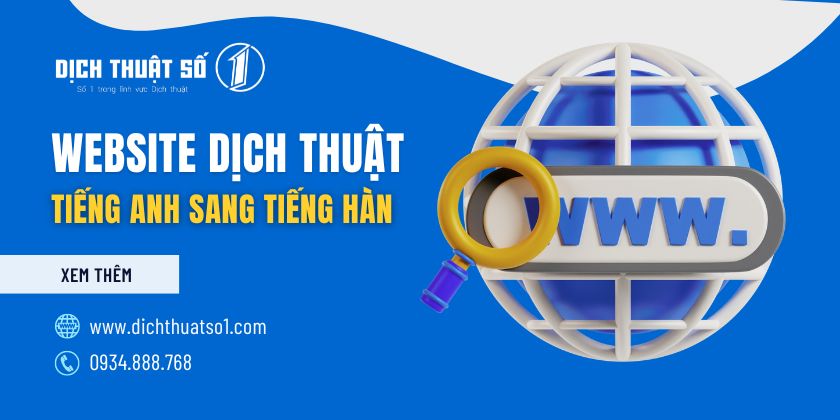 TOP 10 website dịch tiếng Anh sang tiếng Hàn chuẩn nhất