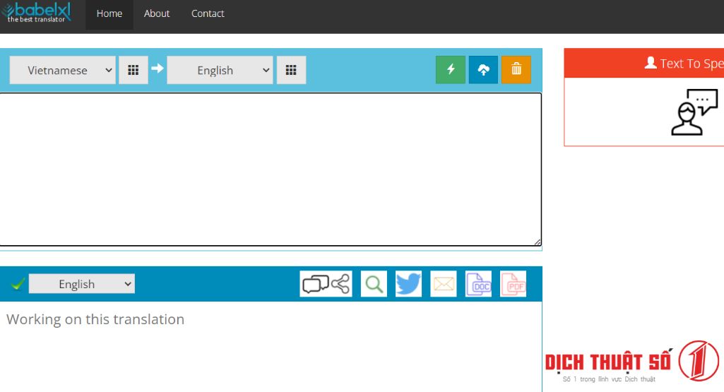 web dịch thuật tiếng việt sang tiếng anh online Babelxl.com