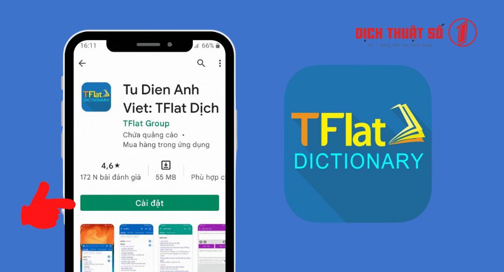 ứng dụng dịch tiếng việt sang tiếng anh Tflat