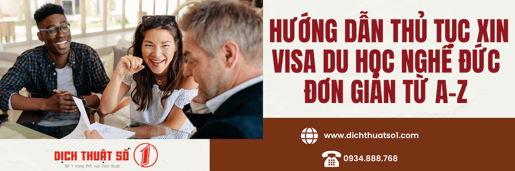 Hướng dẫn chuẩn bị hồ sơ xin visa du học nghề Đức chi tiết