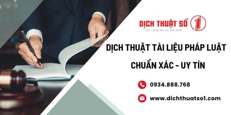 Dịch Thuật Tài Liệu Pháp Luật