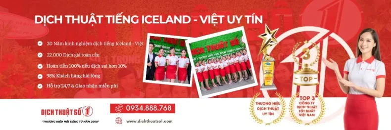 Dịch Tiếng Iceland Sang Tiếng Việt Chuẩn Xác, Nhanh Chóng