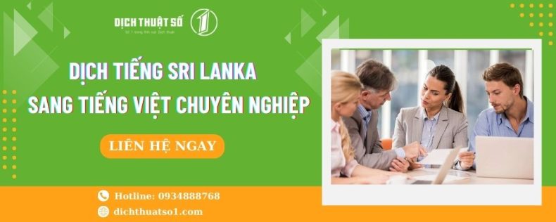 Dịch Tiếng Sri Lanka Sang Tiếng Việt