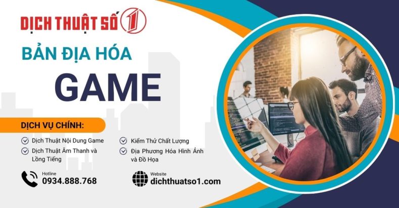 Dịch vụ bản địa hóa Game tại Dịch Thuật Số 1