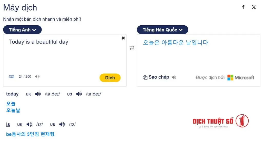 Cambridge Dictionary: Từ điển dịch tiếng Anh sang tiếng Hàn