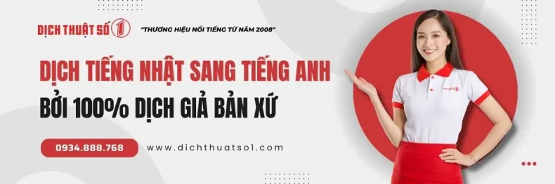 Dịch tiếng Nhật sang tiếng Anh 100% dịch giả bản xứ