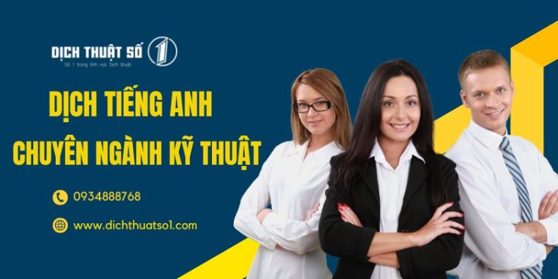 Dịch Tiếng Anh Chuyên Ngành Kỹ Thuật