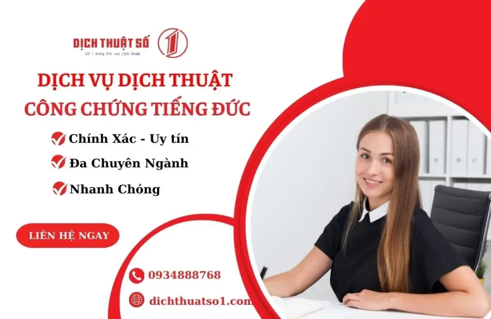 Dịch thuật công chứng tiếng Đức tại Dịch Thuật Số 1