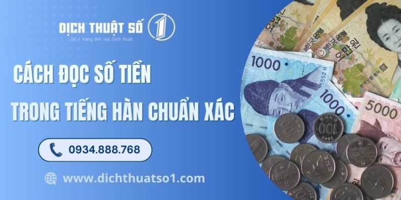 Cách Đọc Số Tiền Trong Tiếng Hàn