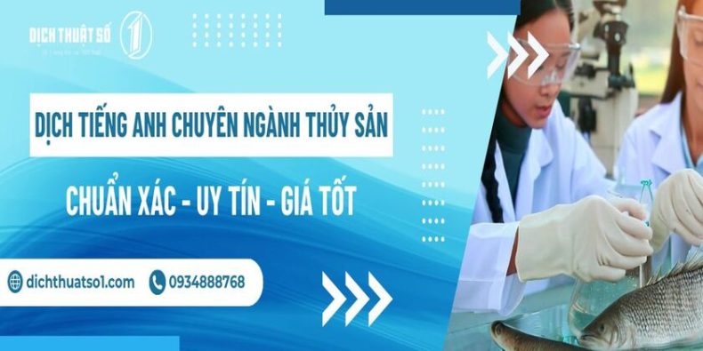 Dịch Tiếng Anh Chuyên Ngành Thủy Sản