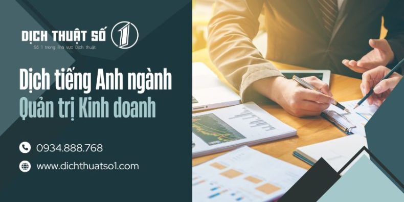 Dịch tiếng Anh chuyên ngành Quản trị kinh doanh