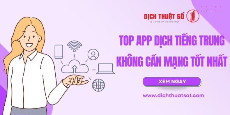 App Dịch Tiếng Trung Không Cần Mạng