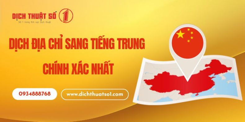 Dịch Địa Chỉ Sang Tiếng Trung