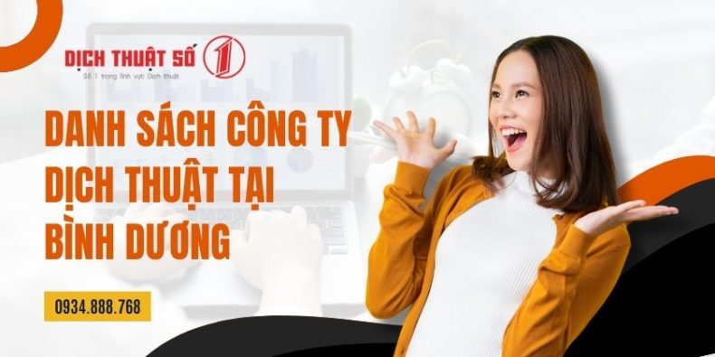 Danh sách các công ty dịch thuật hàng đầu tại Bình Dương