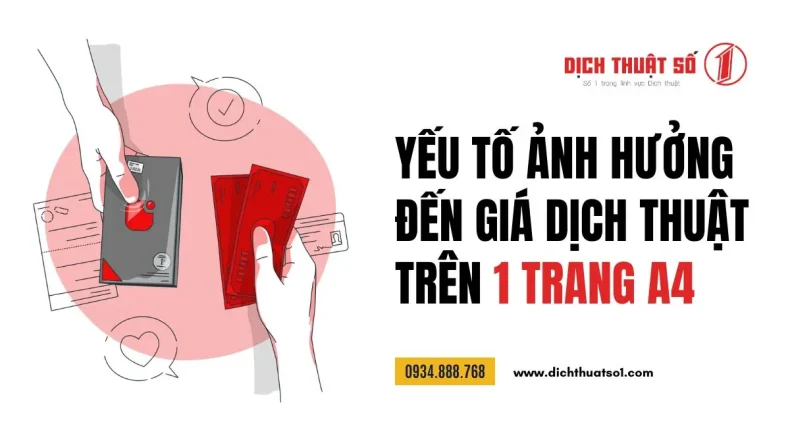 Báo giá Dịch Thuật 1 Trang A4