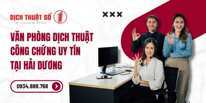 ăn phòng dịch thuật công chứng tại Hải Dương