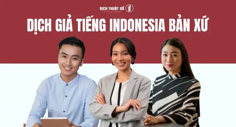 Dịch giả tiếng Indonesia bản xứ