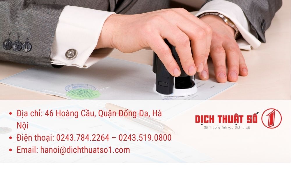 Địa chỉ dịch thuật công chứng tại Hà Nội