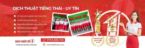 Dịch tiếng Thái Lan chuyên nghiệp, báo giá 2024