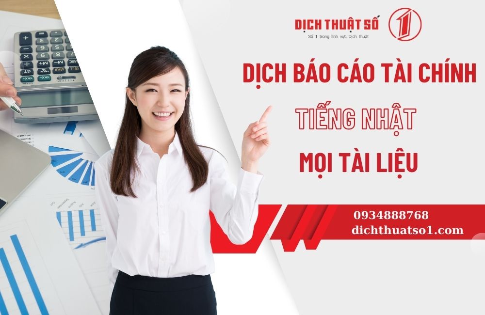 dịch báo cáo tài chính tiếng Nhật