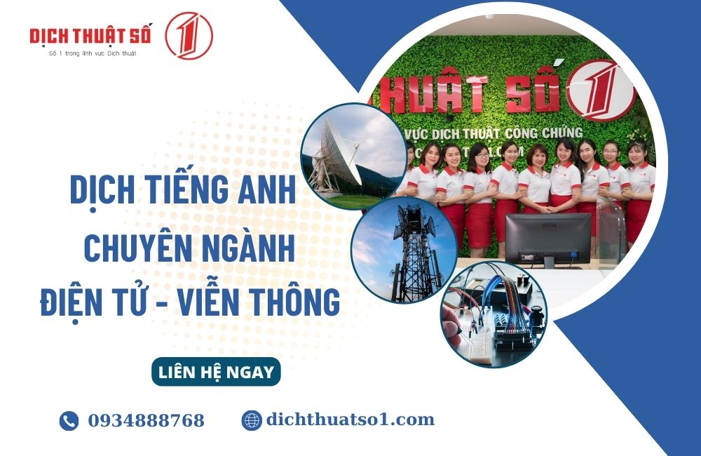 dịch tiếng anh chuyên ngành điện tử viễn thông