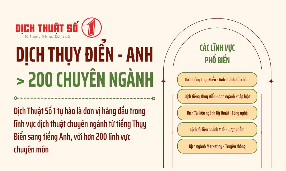 dịch tiếng thụy điển sang tiếng anh 200 chuyên ngành