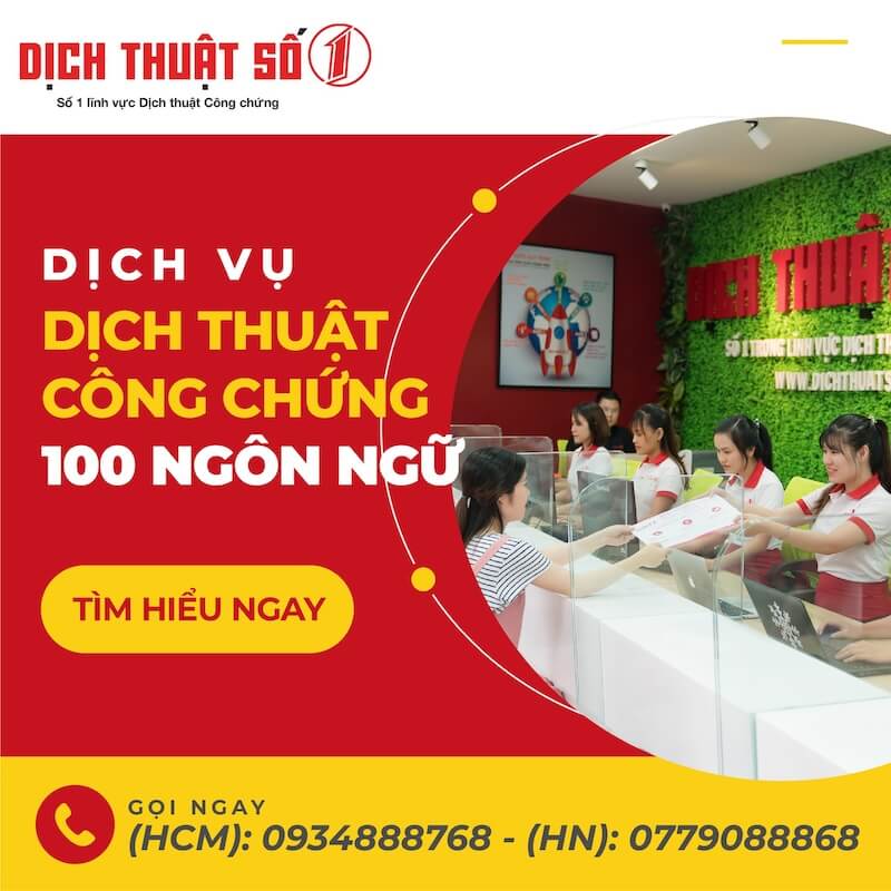 Dịch Thuật Số 1 - Công ty dịch thuật đa ngôn ngữ hàng đầu hiện nay