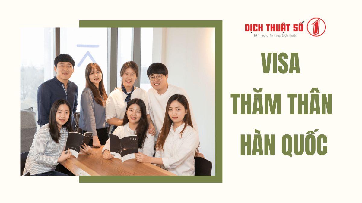 hồ sơ visa thăm thân hàn quốc