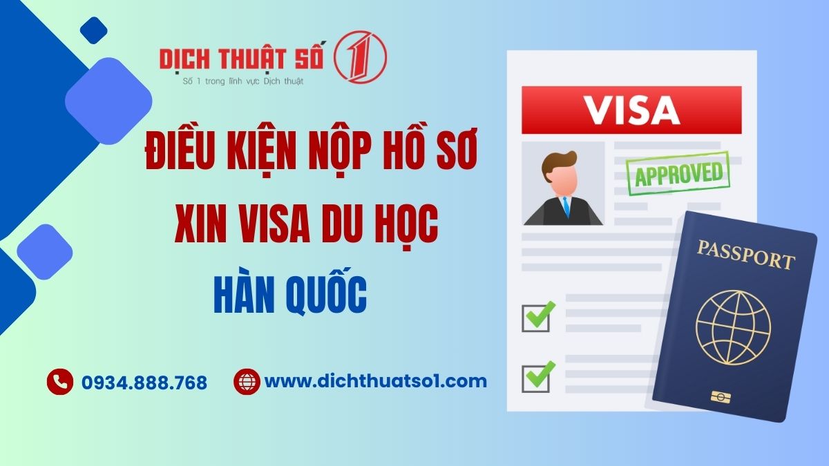 nộp hồ sơ xin visa du học hàn quốc