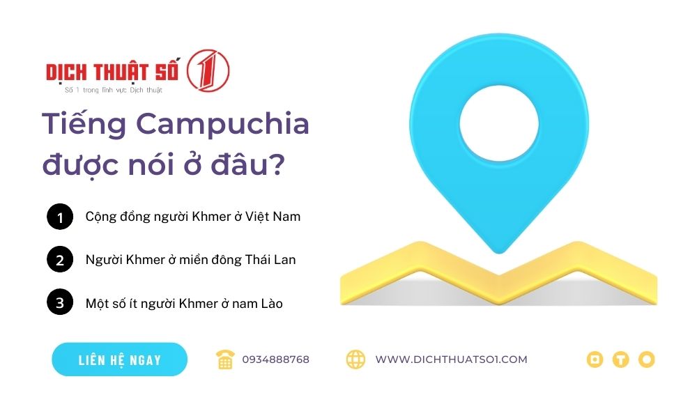 Tiếng Campuchia được dùng ở đâu