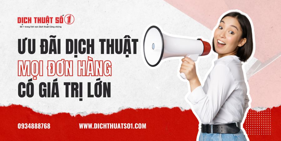 Ưu đãi đối với đơn hàng dịch thuật lớn