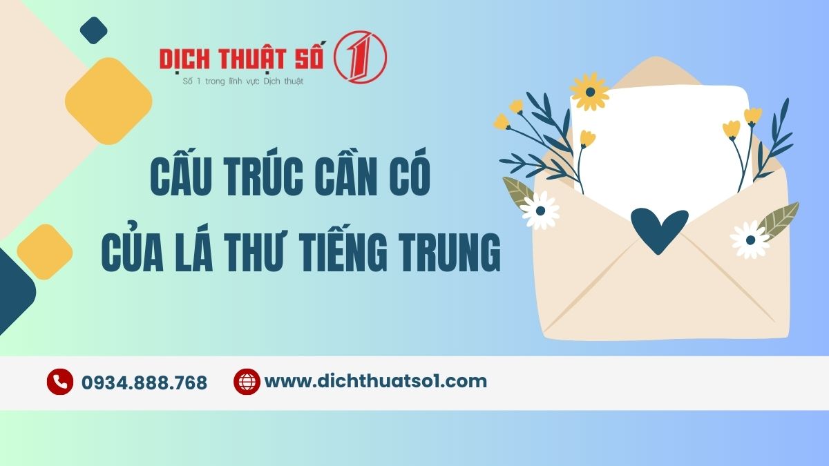 viết thư bằng tiếng trung